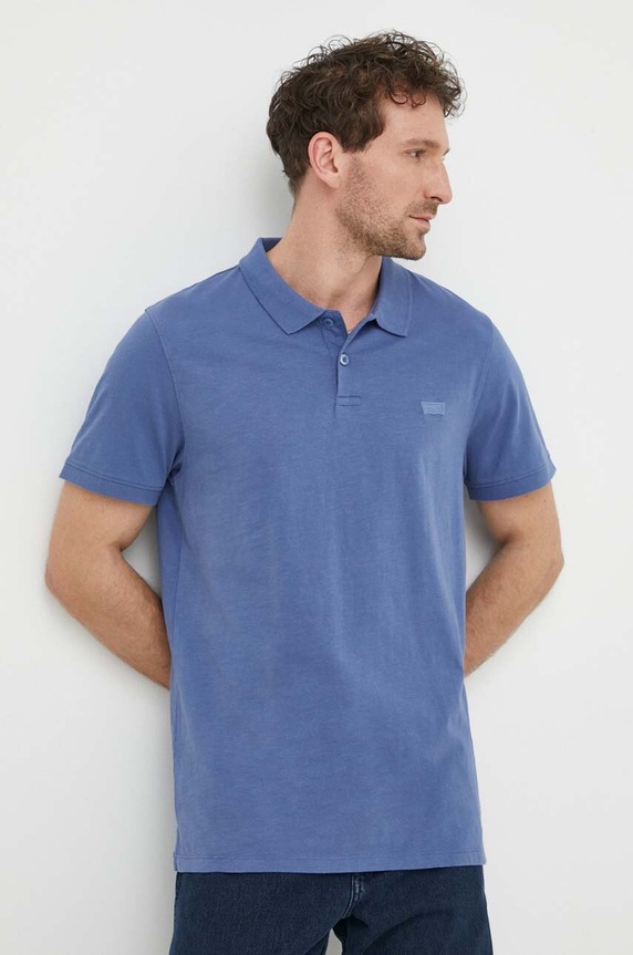 Levi's pamut póló sima kék A4842