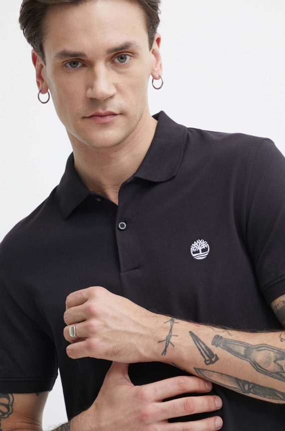 Odzież Timberland polo TB0A2DJE0011 czarny
