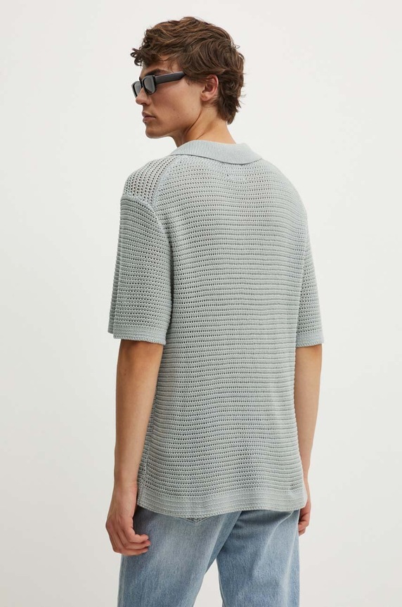 Odzież Abercrombie & Fitch polo bawełniane KI120.4118.120 szary
