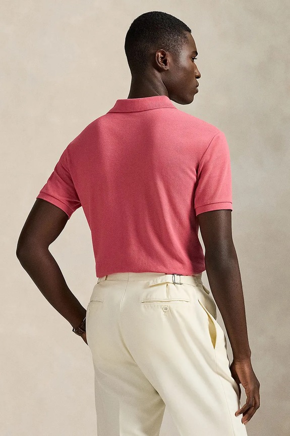 Polo Ralph Lauren πόλο ανδρικό βαμβακερό 710680784 ροζ SS26