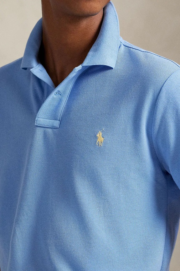 Polo Ralph Lauren polo męskie bawełniane niebieski 710680784