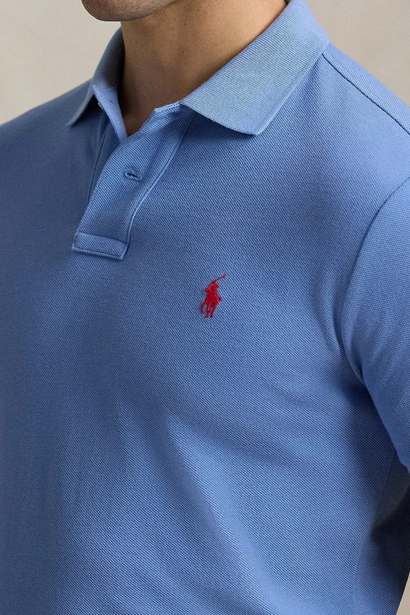 Odzież Polo Ralph Lauren polo męskie bawełniane 710680784 niebieski