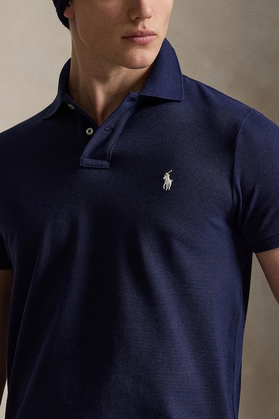 Polo Ralph Lauren polo męskie bawełniane granatowy 710680784
