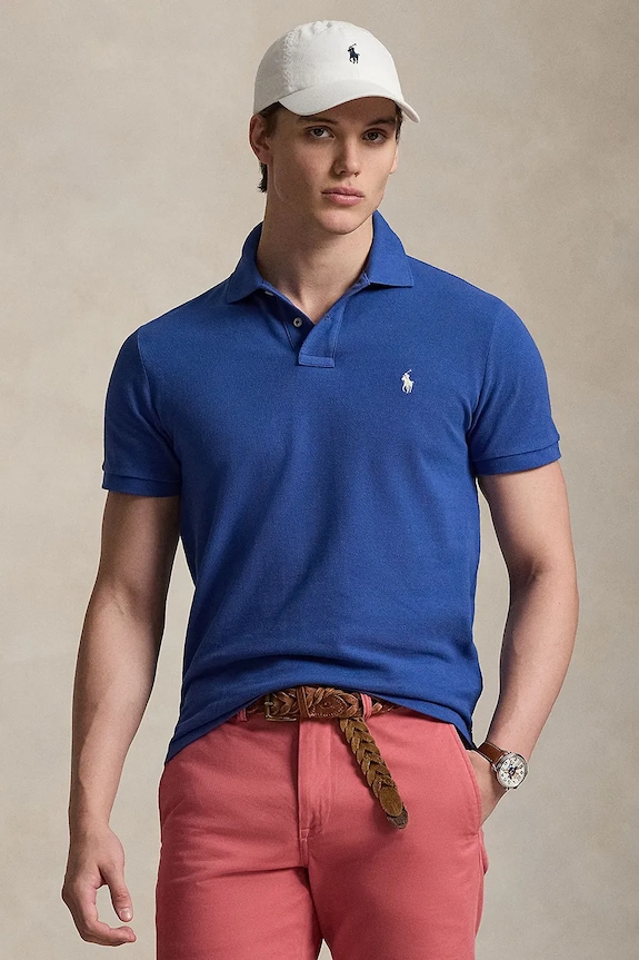 Polo Ralph Lauren polo męskie bawełniane bawełna granatowy 710680784