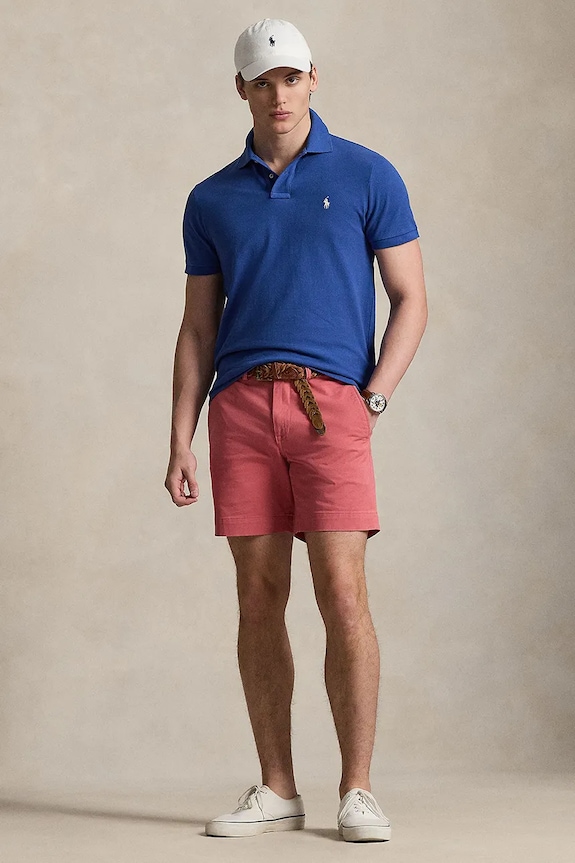 Odzież Polo Ralph Lauren polo męskie bawełniane 710680784 granatowy