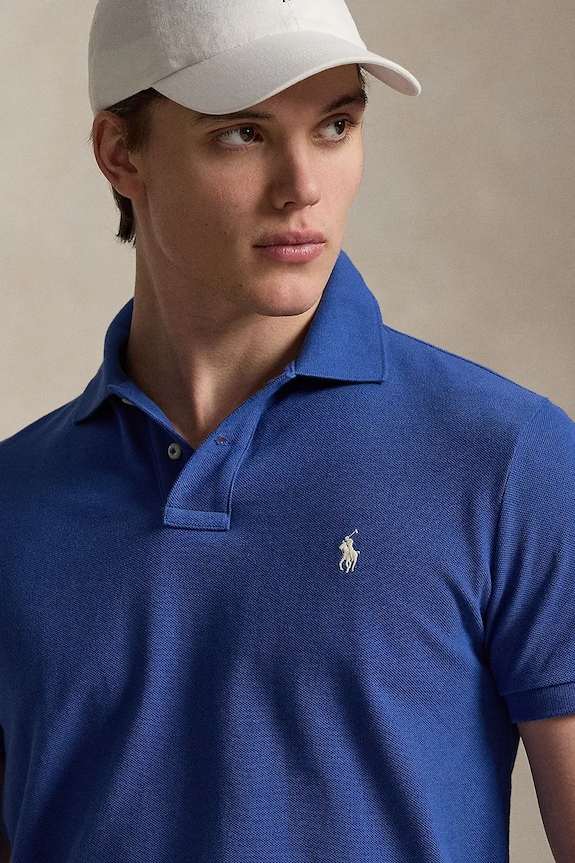 Polo Ralph Lauren polo męskie bawełniane granatowy 710680784