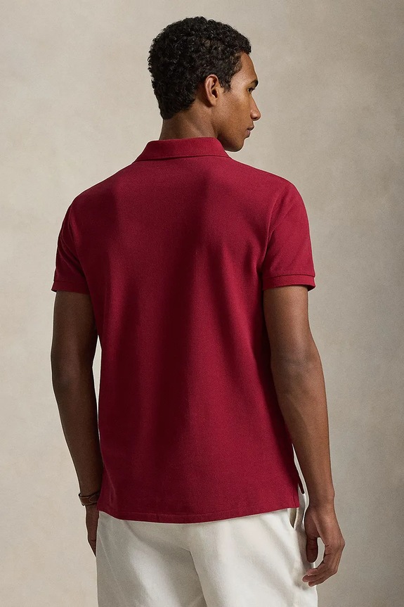 Polo Ralph Lauren polo męskie bawełniane 710680784 bordowy SS26