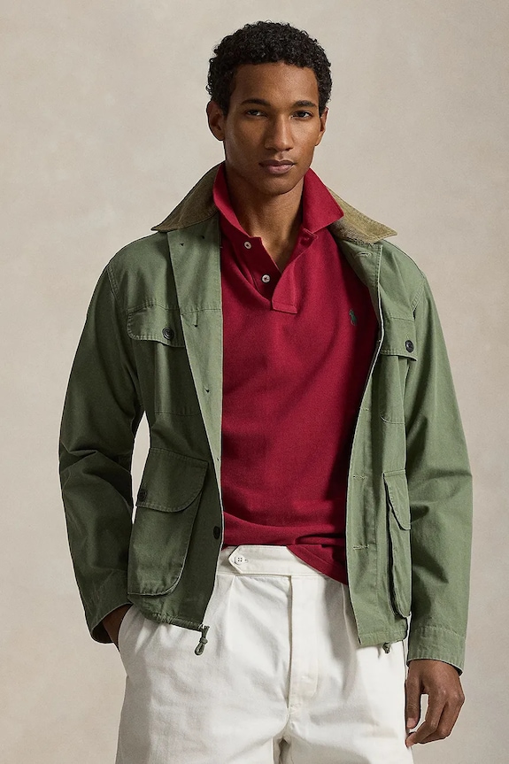 Polo Ralph Lauren polo męskie bawełniane 710680784 bordowy