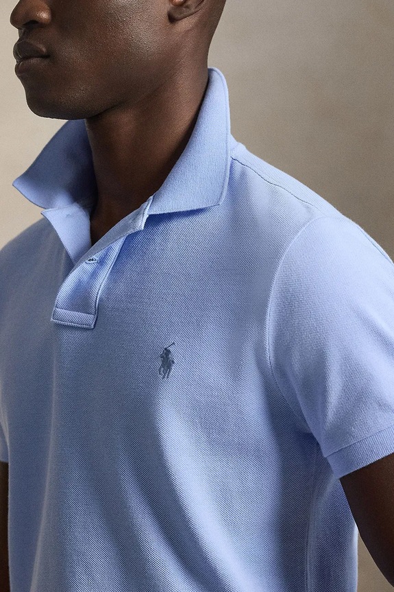 Polo Ralph Lauren polo męskie bawełniane niebieski 710680784
