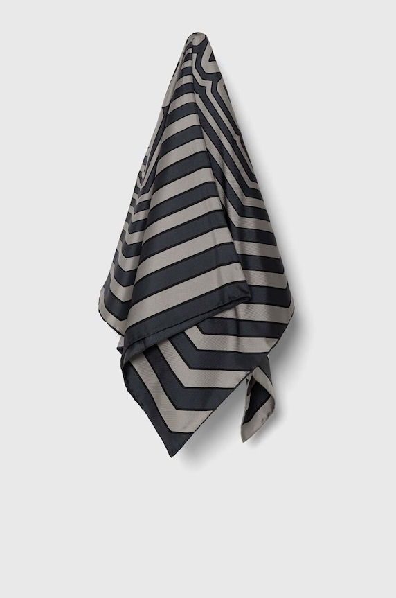 Lanvin selyem kendő selyem szürke 6L9090.SR554