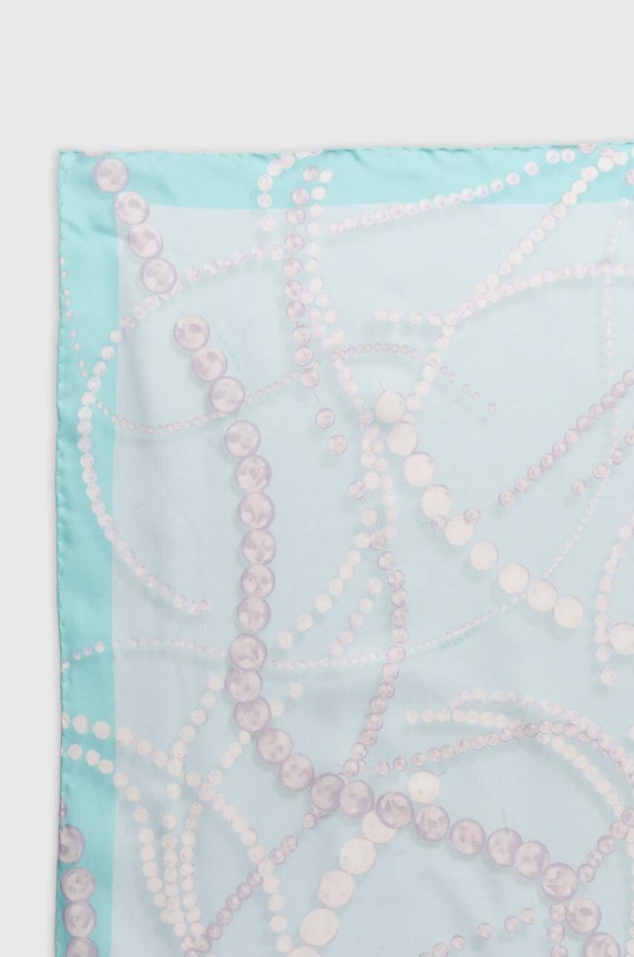 Lanvin selyem kendő selyem türkiz 6L9090.SR556