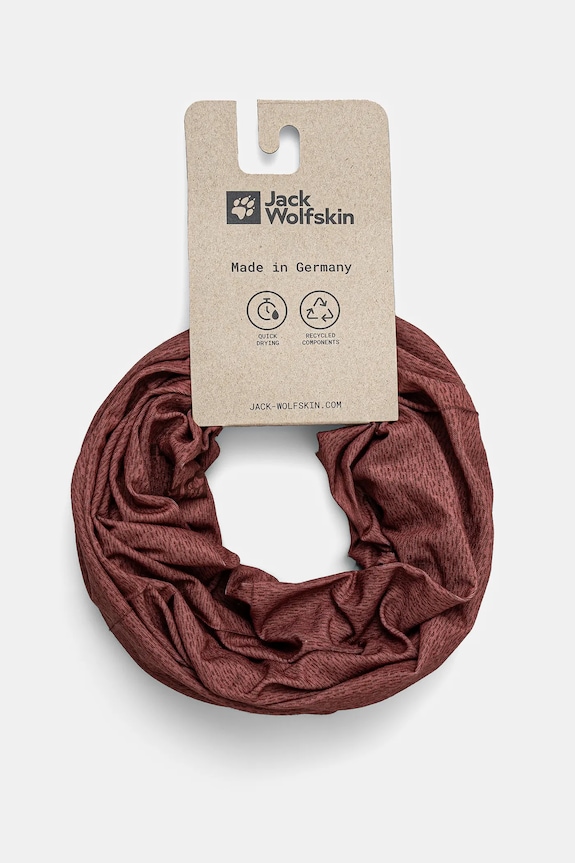 Jack Wolfskin fular impletit Basic uni rosu 1911303