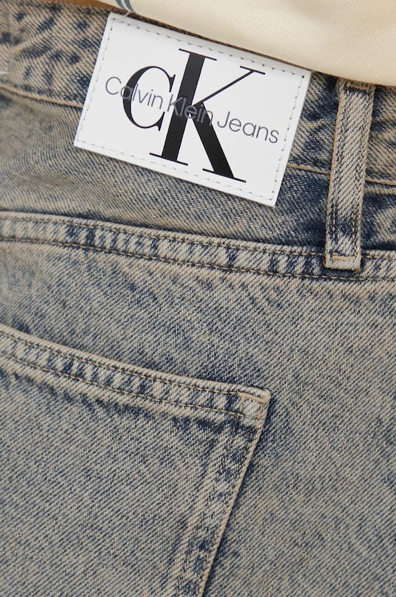 Džínová sukně Calvin Klein Jeans modrá J20J222869