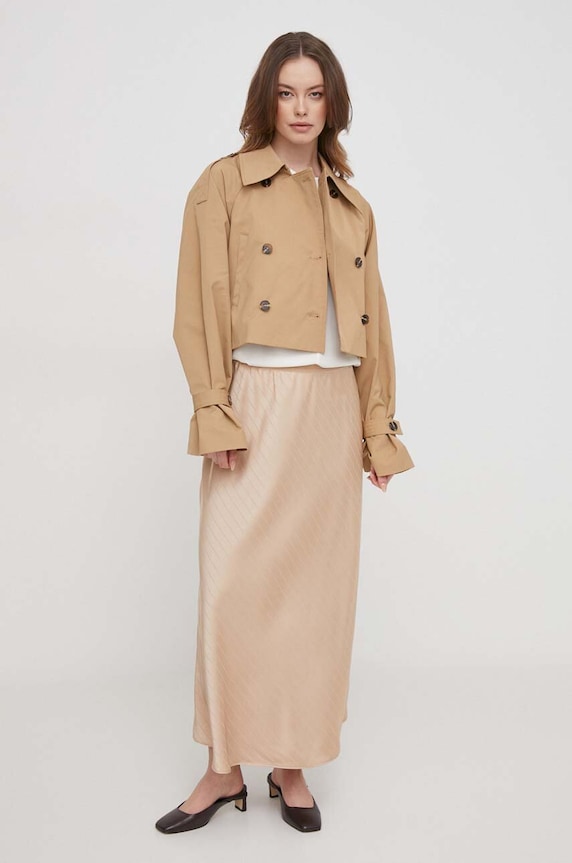 Dkny spódnica P4ANTV04 beżowy SS24
