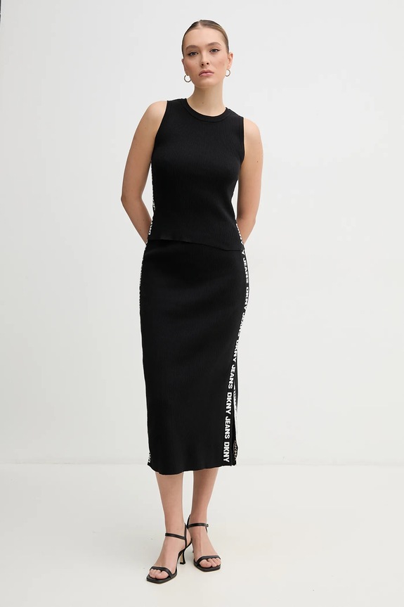 Dkny spódnica DJ4R0117 czarny AW25