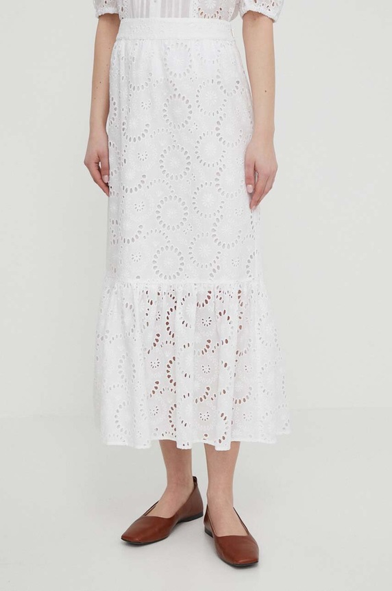 Joop! pamut szoknya szövet fehér 30042145