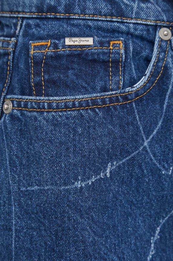 Pepe Jeans spódnica jeansowa WINNIE LOGO granatowy PL901097