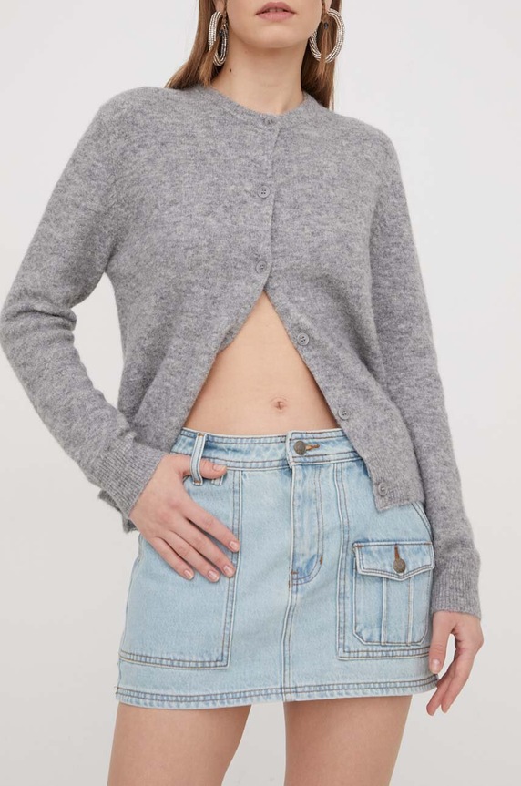 Джинсовая юбка Guess Originals casual голубой W4RG50D4XY0