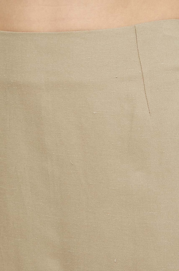 Herskind spódnica z domieszką lnu Debby beżowy 5109840