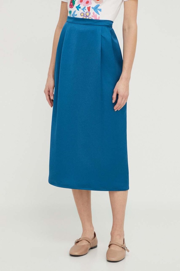 Φούστα Weekend Max Mara ύφασμα μπλε 2415101041600