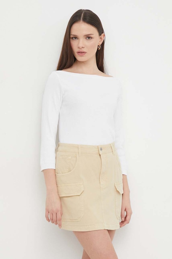 Suknja Pepe Jeans TARA bež PL901102