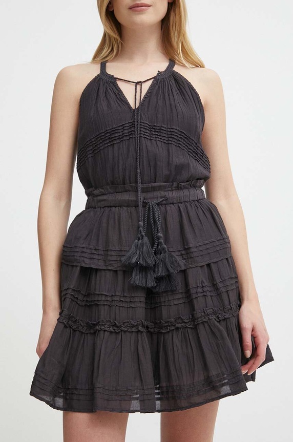 Suknja Pepe Jeans DAELYN bez uzorka siva PL901108