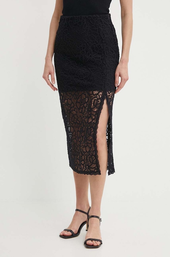 Sisley spódnica casual czarny 41BLL0022