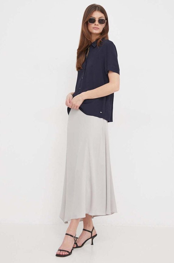 Suknja Calvin Klein K20K206845 siva SS24