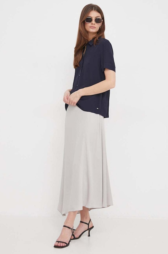 Suknja Calvin Klein K20K206845 siva SS24