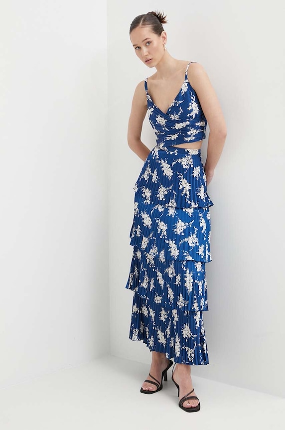 Suknja Abercrombie & Fitch mornarsko plava KI143.4022.204