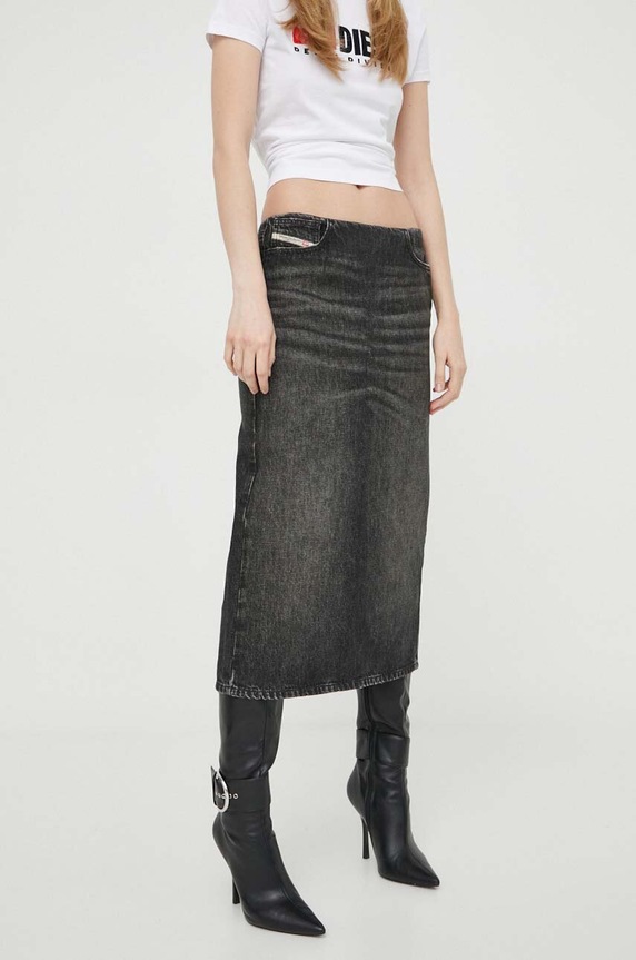 Diesel gonna di jeans A13089.0GHAA grigio SS24