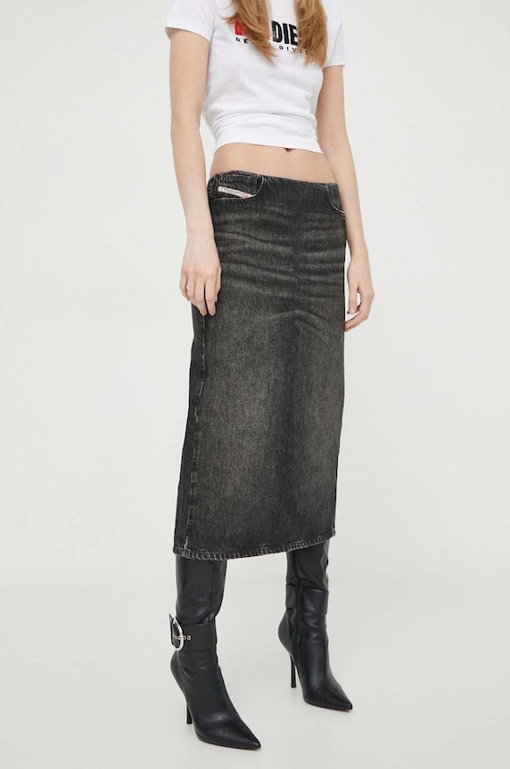 Diesel gonna di jeans A13089.0GHAA grigio SS24