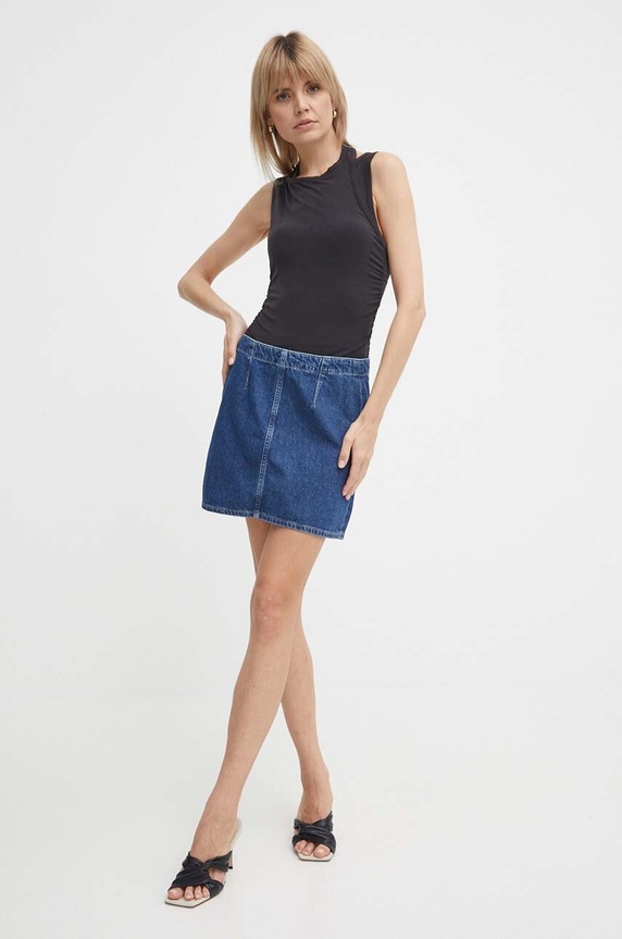 Τζιν φούστα Calvin Klein Jeans J20J222827 μπλε SS24