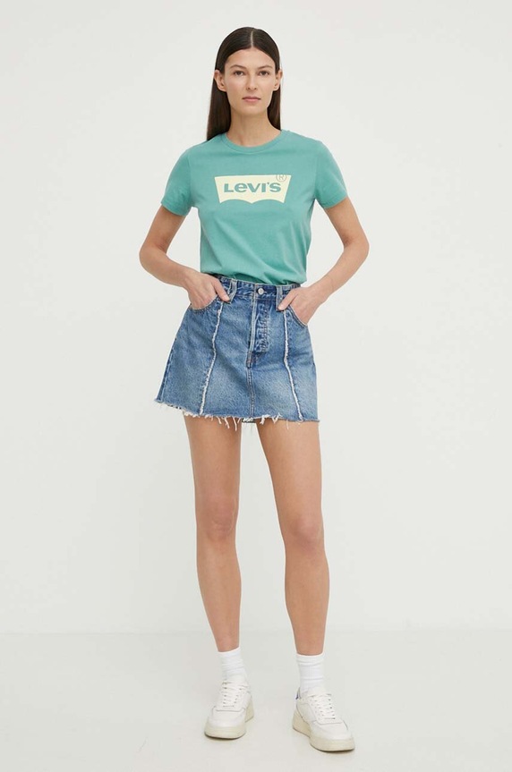 Levi's spódnica jeansowa A7522 niebieski SS24