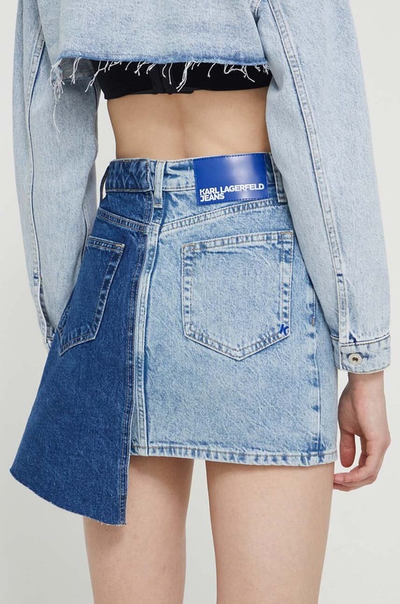 Ρούχα Τζιν φούστα Karl Lagerfeld Jeans 241J1200 μπλε