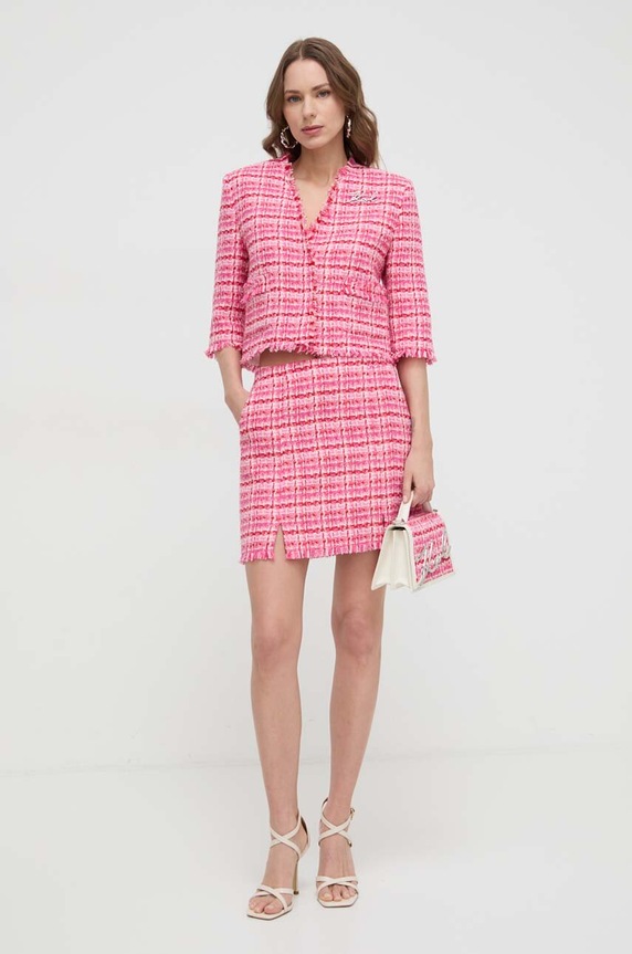 Karl Lagerfeld szoknya 241W1205 rózsaszín SS24