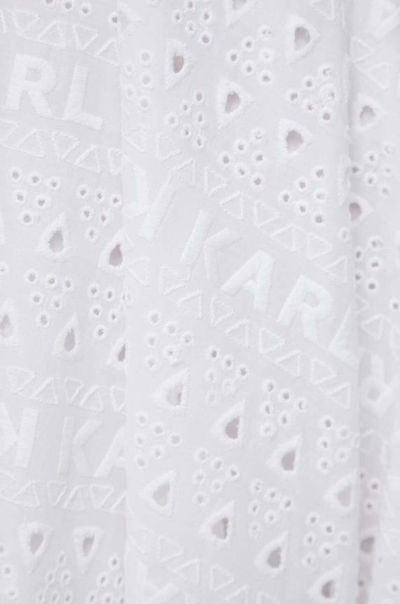Karl Lagerfeld spódnica bawełniana 241W1200 beżowy