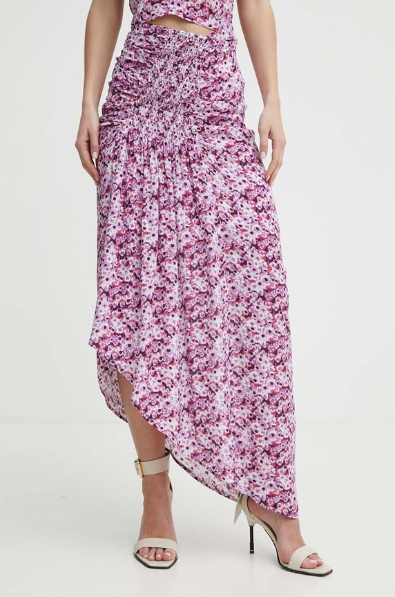 IRO spódnica z domieszką jedwabiu WM31NOSETI multicolor SS24