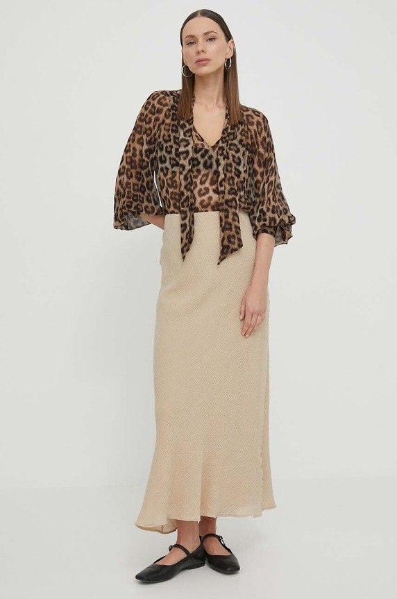 By Malene Birger fusta Q71587013 bej SS24