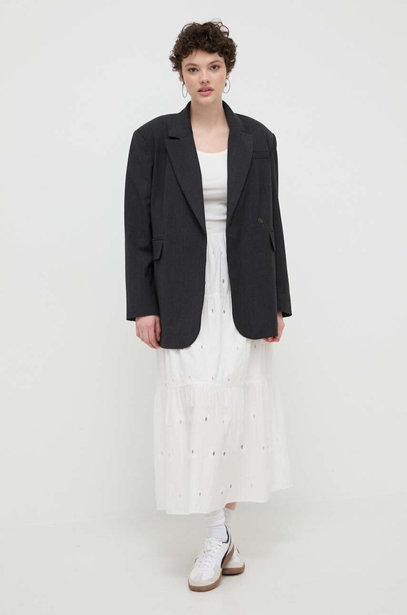 Desigual spódnica bawełniana VICENZA 24SWFW05 beżowy SS24