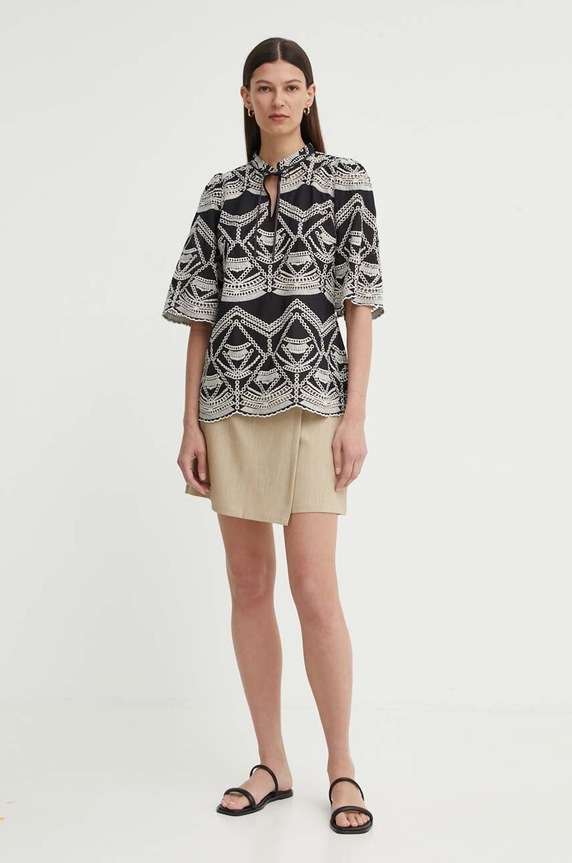 Bruuns Bazaar spódnicospodnie CindySusBBElica skirt/shorts BBW4024 beżowy SS24