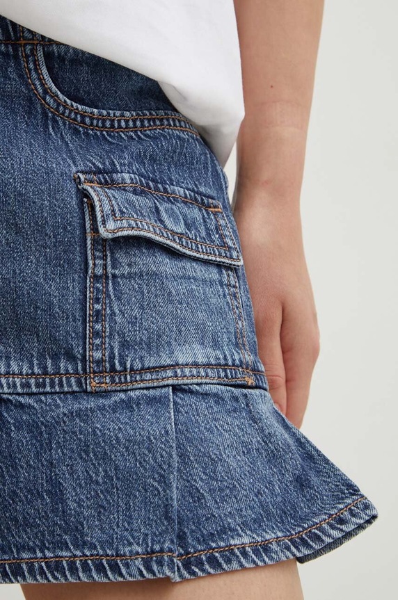 Hollister Co. spódnica jeansowa KI343.4149.278 niebieski