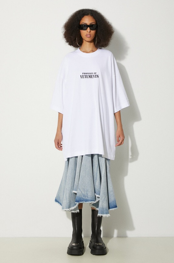 VETEMENTS denim skirt Denim Midi WE64SK700N blue SS24