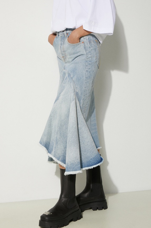 VETEMENTS denim skirt Denim Midi blue WE64SK700N