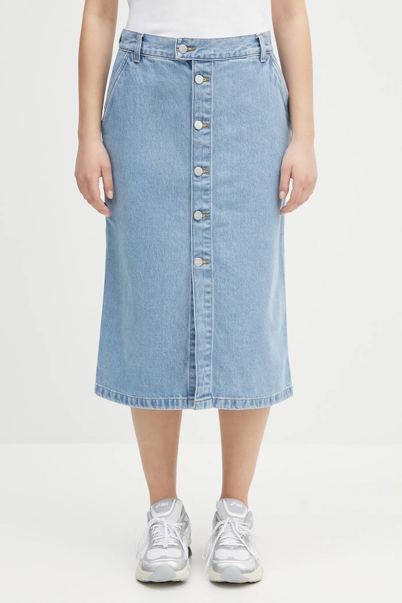 Carhartt WIP denim skirt W' Colby Skirt straight blue I033334.112