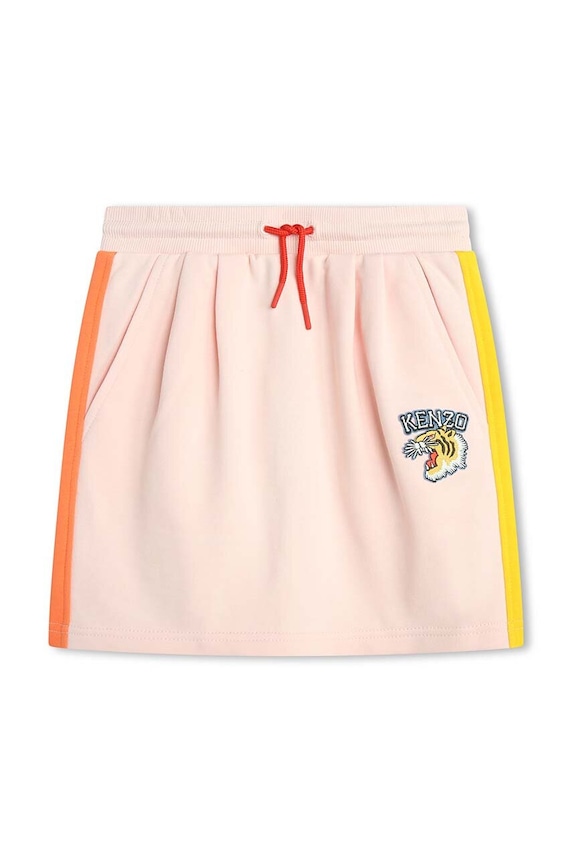 Kenzo Kids spódnica bawełniana dziecięca K60192. różowy SS24