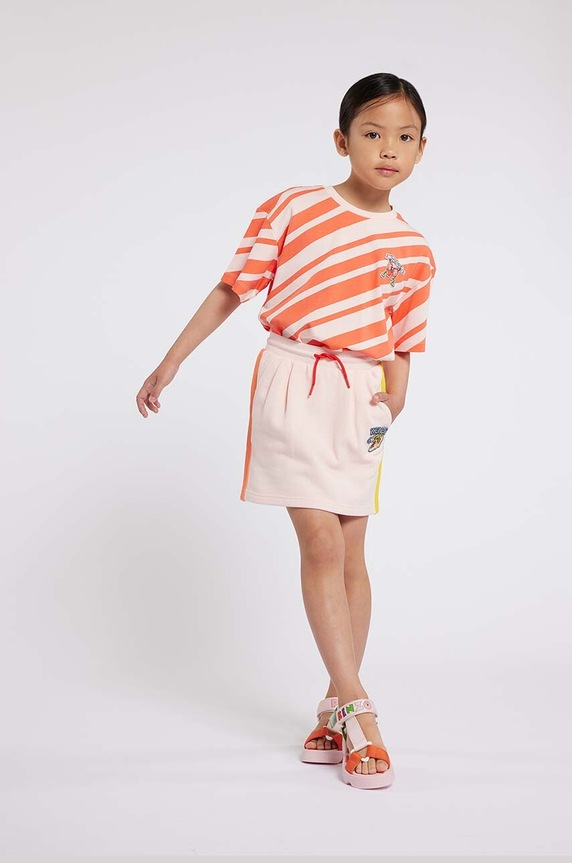 Kenzo Kids spódnica bawełniana dziecięca różowy K60192.