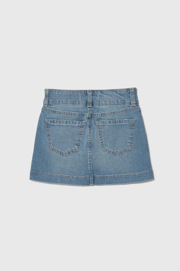 Dievčenská rifľová sukňa Abercrombie & Fitch KI243.4019 modrá SS24