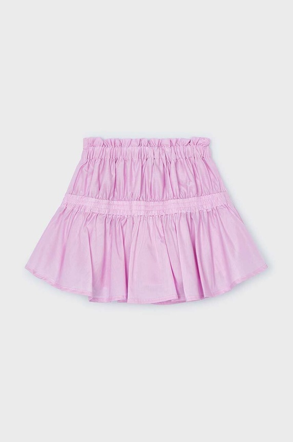 Παιδική βαμβακερή φούστα Mayoral 3905.6G.Mini.PPYH μωβ SS24