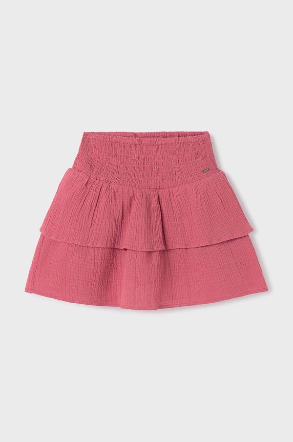 Mayoral fusta din bumbac pentru copii 6970.8C.Junior.PPYH roz SS24